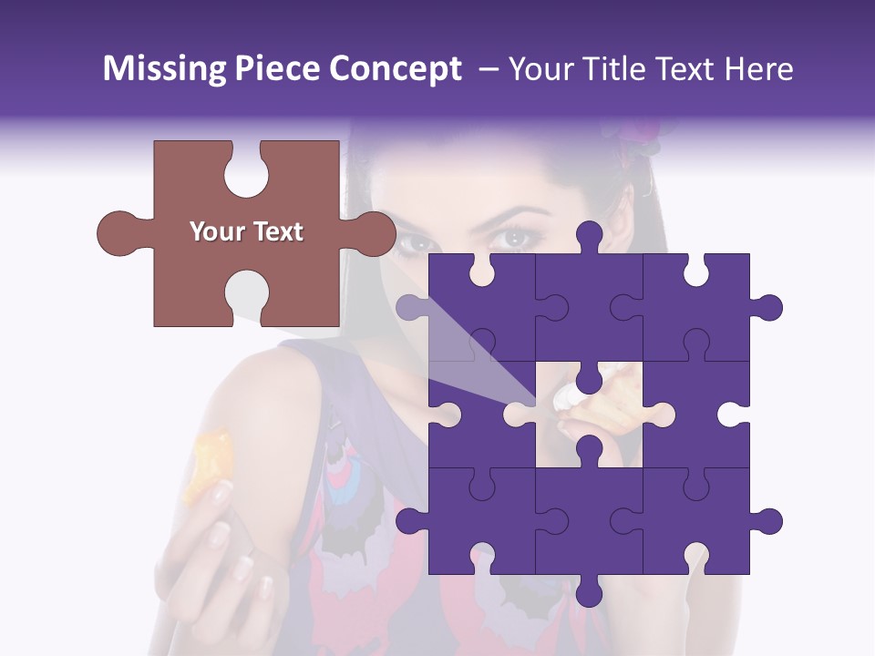 Portrait Fashion Teenagers PowerPoint Template