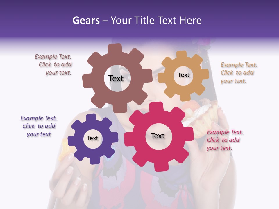 Portrait Fashion Teenagers PowerPoint Template