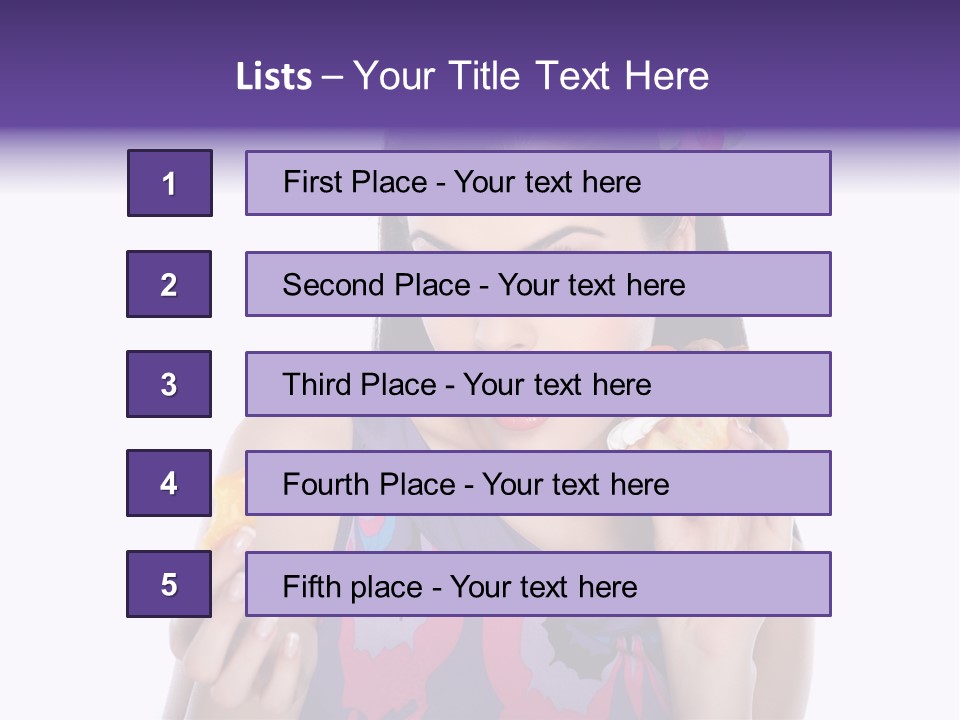 Portrait Fashion Teenagers PowerPoint Template