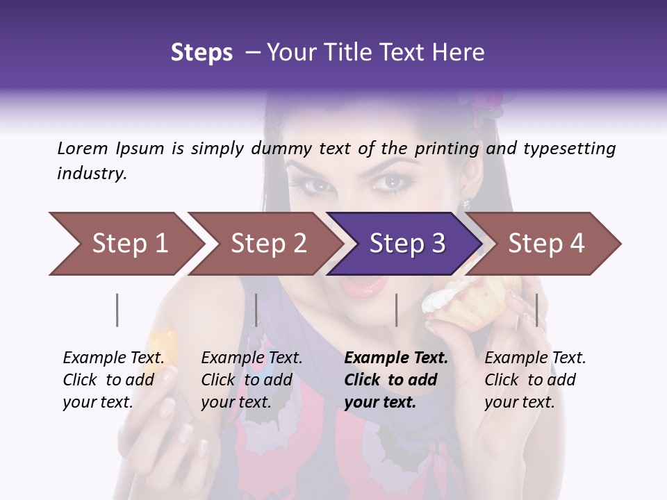 Portrait Fashion Teenagers PowerPoint Template