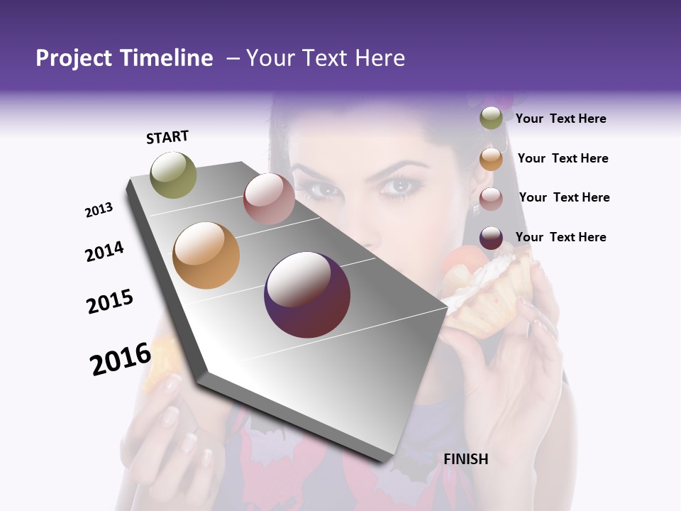 Portrait Fashion Teenagers PowerPoint Template