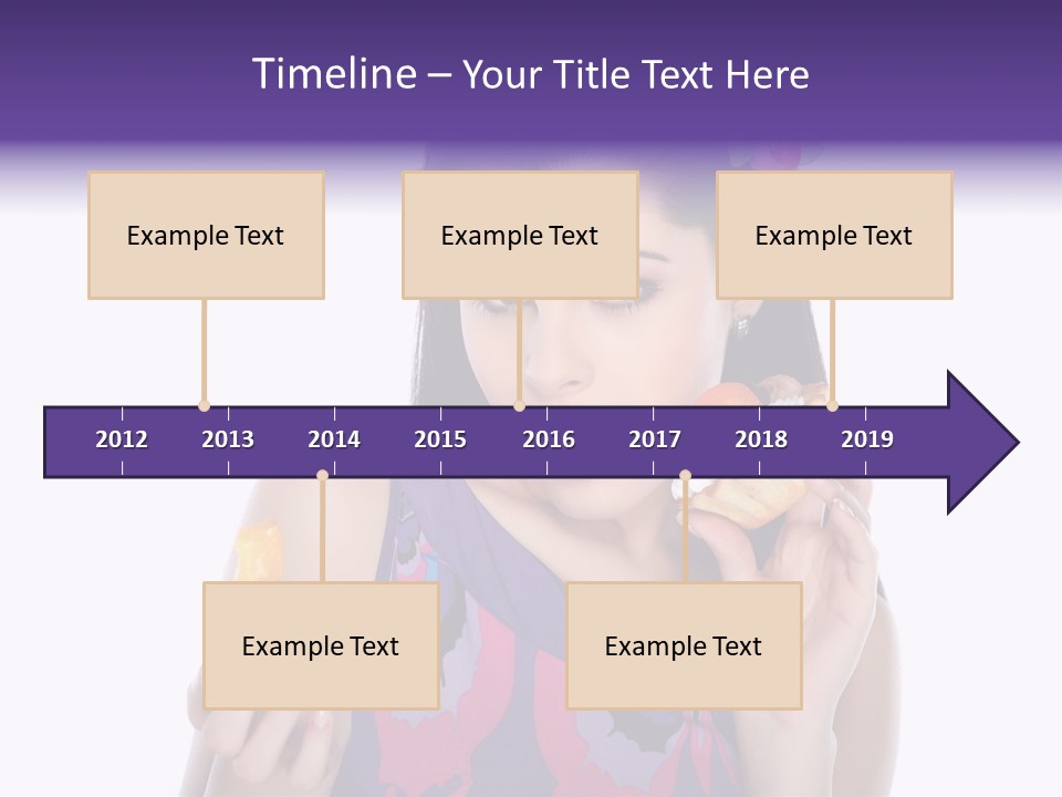 Portrait Fashion Teenagers PowerPoint Template