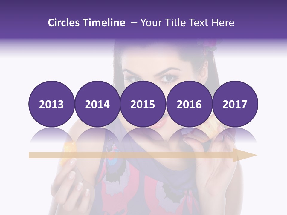 Portrait Fashion Teenagers PowerPoint Template