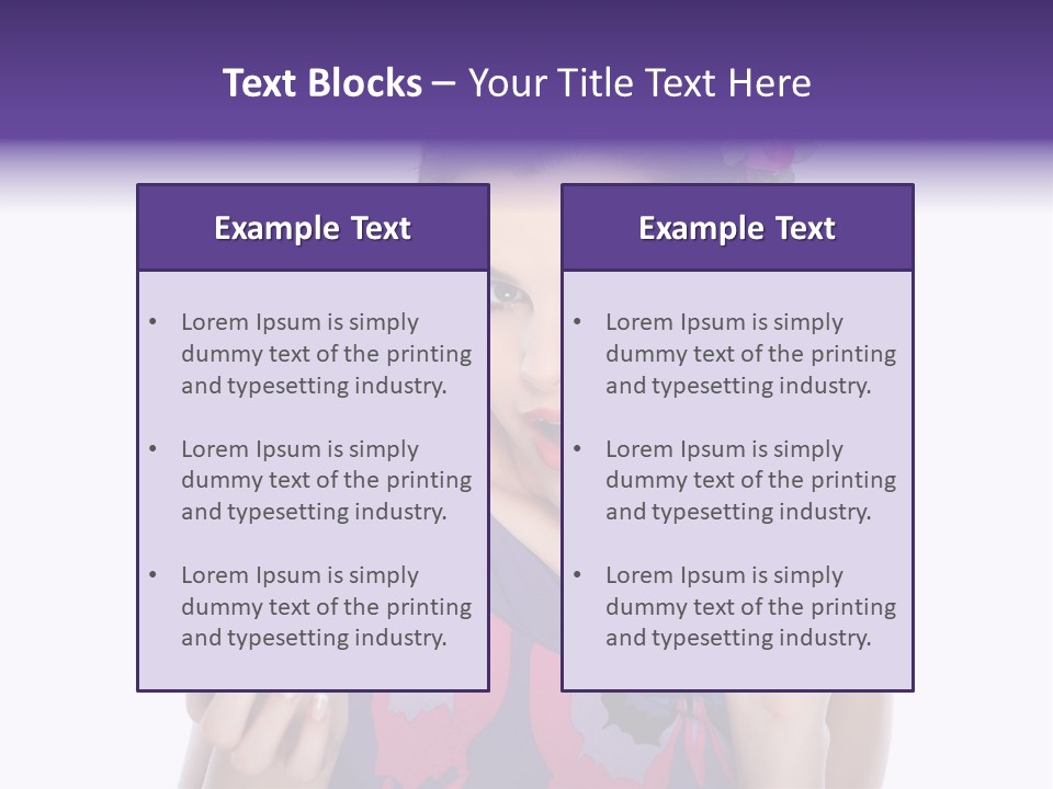 Portrait Fashion Teenagers PowerPoint Template