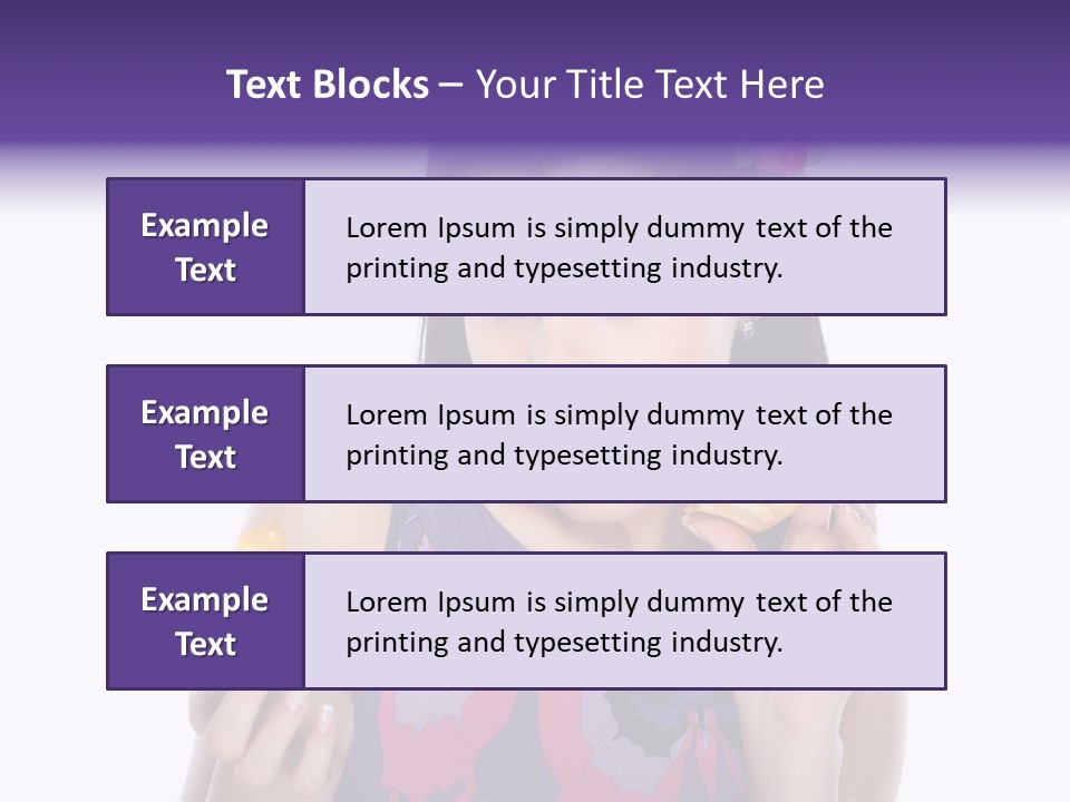 Portrait Fashion Teenagers PowerPoint Template