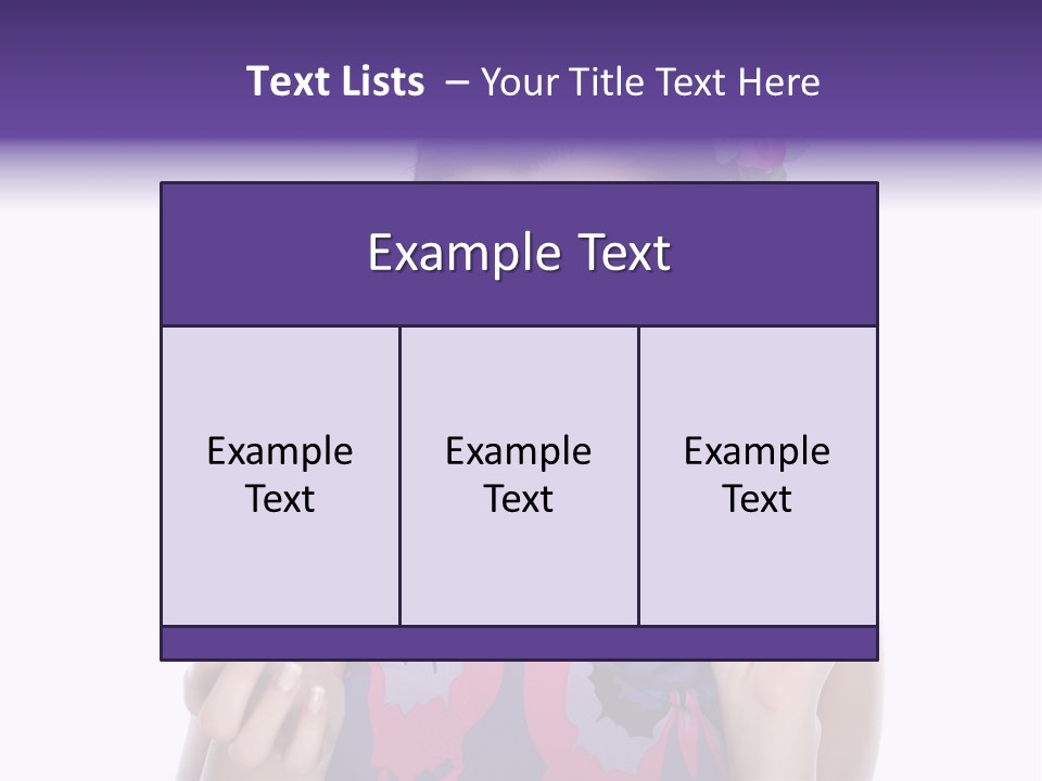 Portrait Fashion Teenagers PowerPoint Template