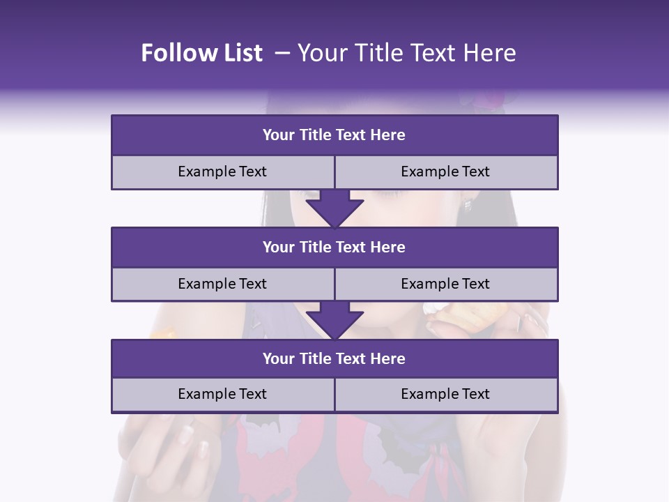 Portrait Fashion Teenagers PowerPoint Template