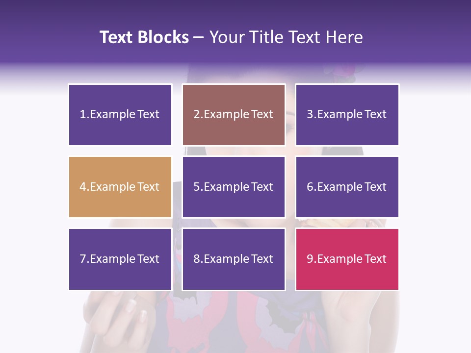 Portrait Fashion Teenagers PowerPoint Template