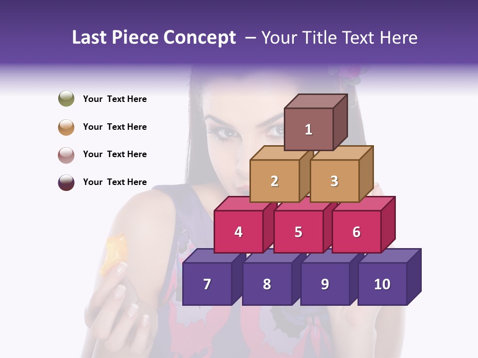 Portrait Fashion Teenagers PowerPoint Template