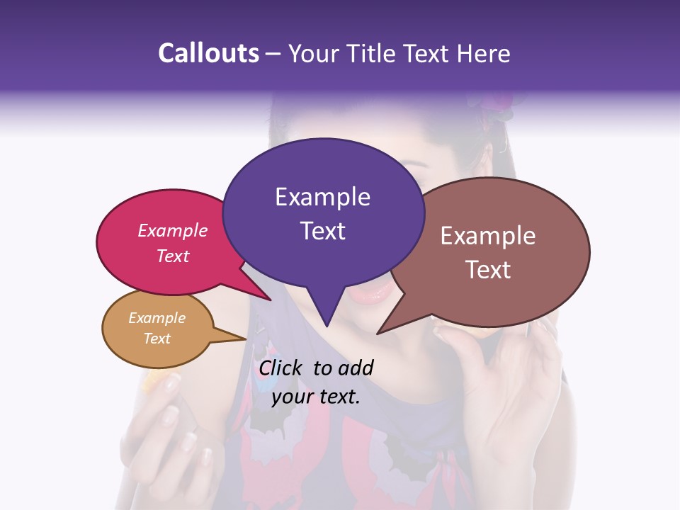 Portrait Fashion Teenagers PowerPoint Template