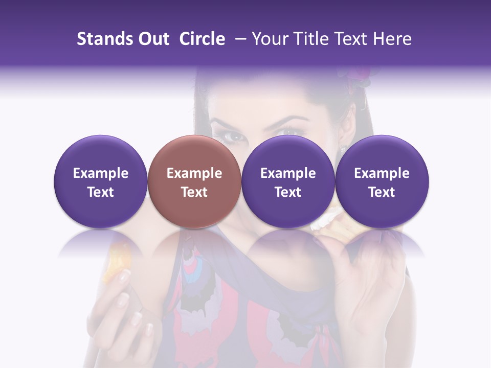 Portrait Fashion Teenagers PowerPoint Template