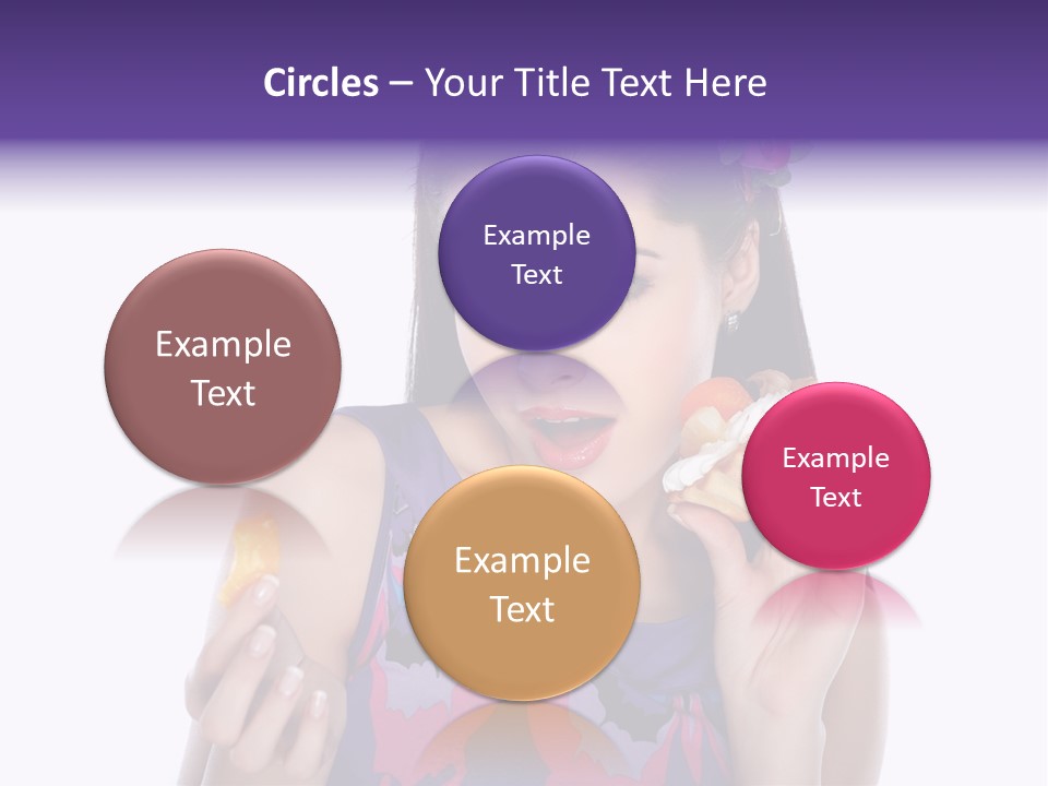 Portrait Fashion Teenagers PowerPoint Template