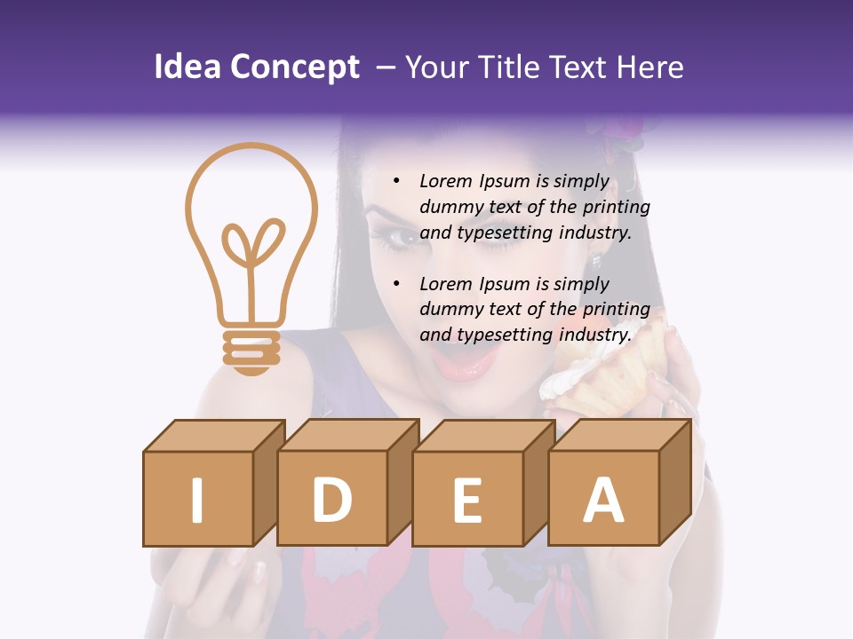 Portrait Fashion Teenagers PowerPoint Template