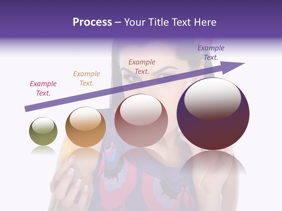 Portrait Fashion Teenagers PowerPoint Template