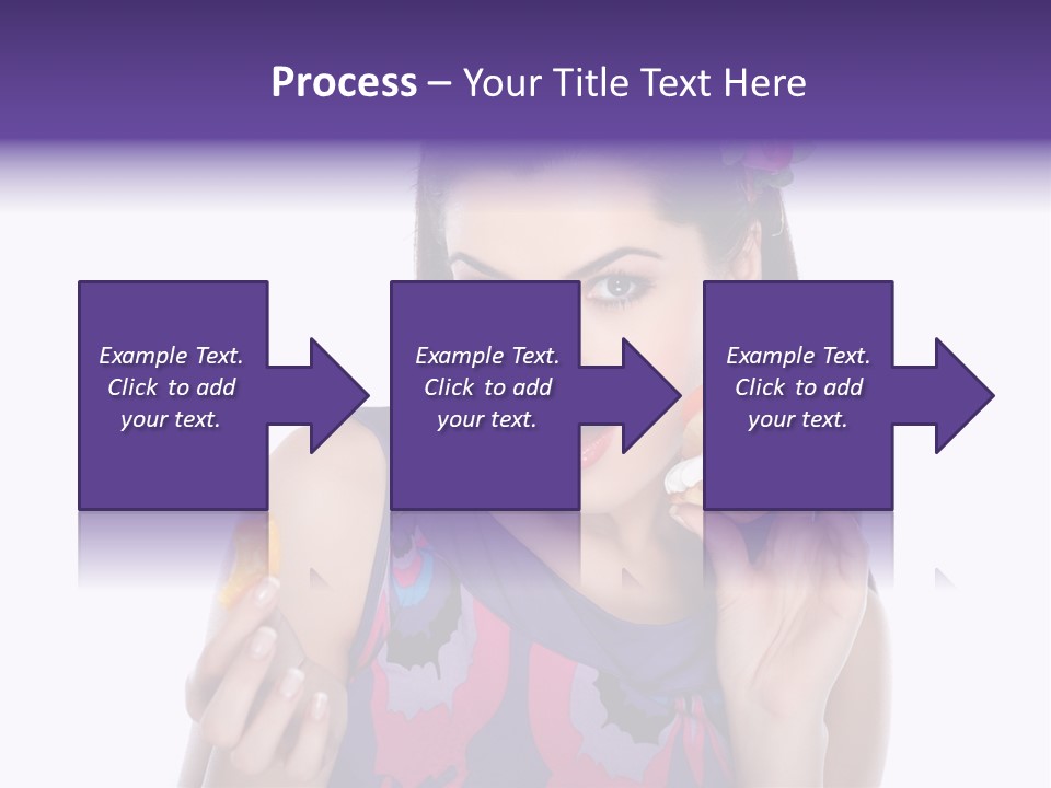 Portrait Fashion Teenagers PowerPoint Template