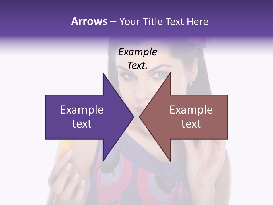 Portrait Fashion Teenagers PowerPoint Template