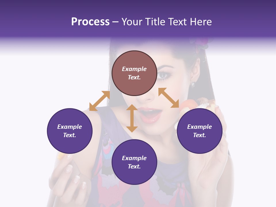 Portrait Fashion Teenagers PowerPoint Template