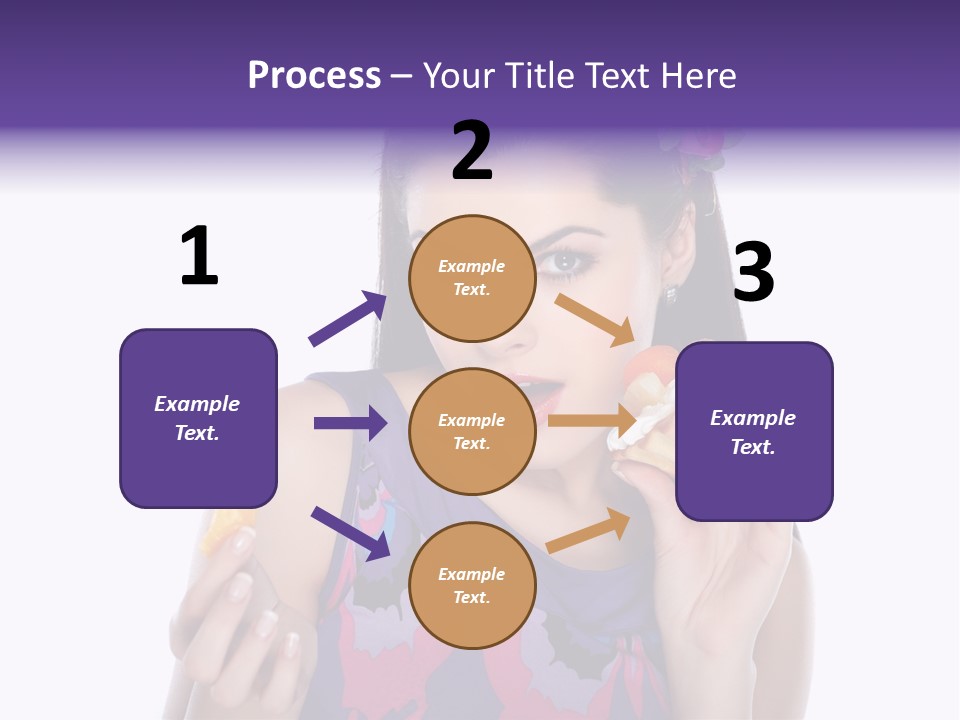 Portrait Fashion Teenagers PowerPoint Template