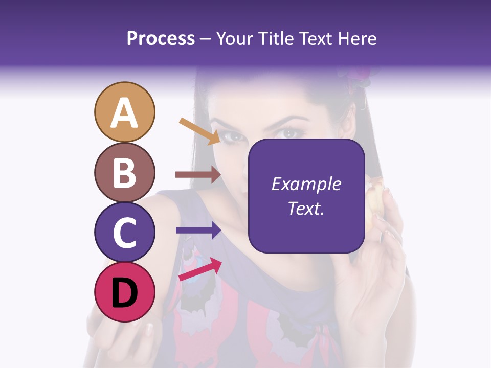 Portrait Fashion Teenagers PowerPoint Template