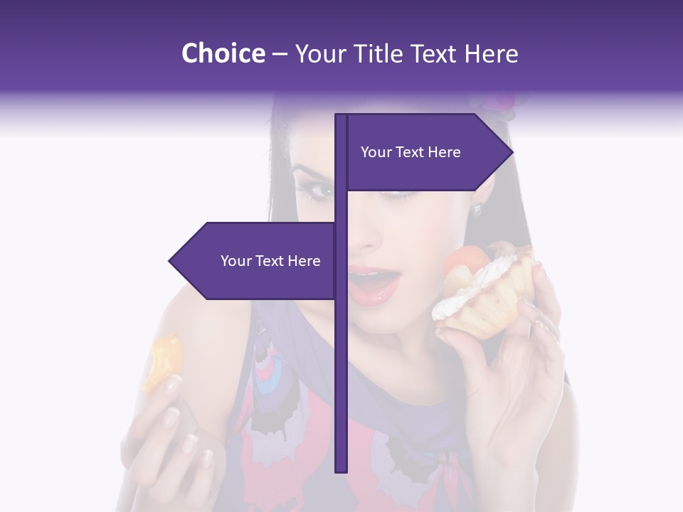 Portrait Fashion Teenagers PowerPoint Template