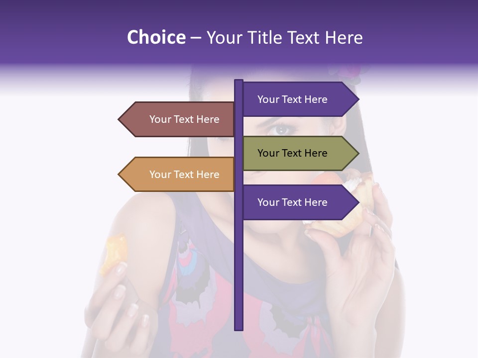 Portrait Fashion Teenagers PowerPoint Template