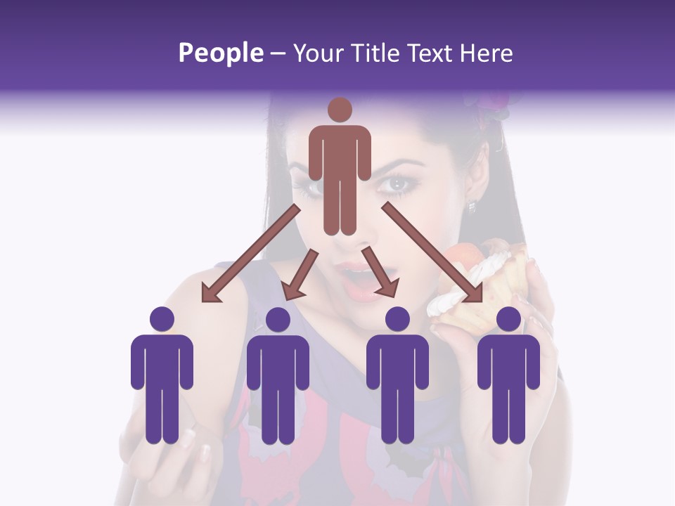 Portrait Fashion Teenagers PowerPoint Template