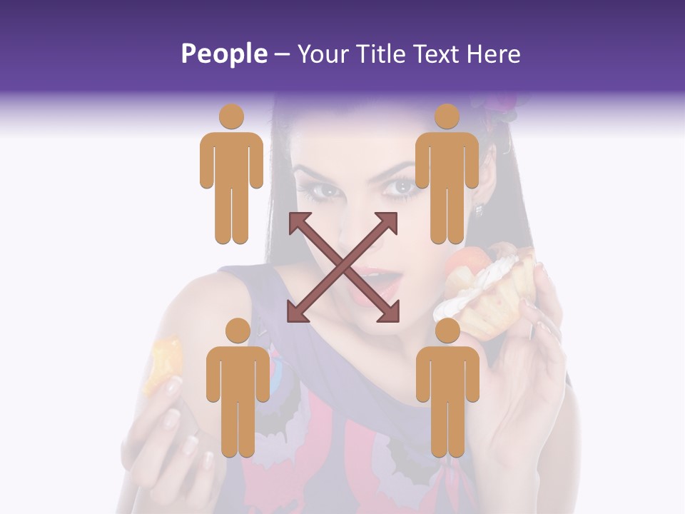 Portrait Fashion Teenagers PowerPoint Template