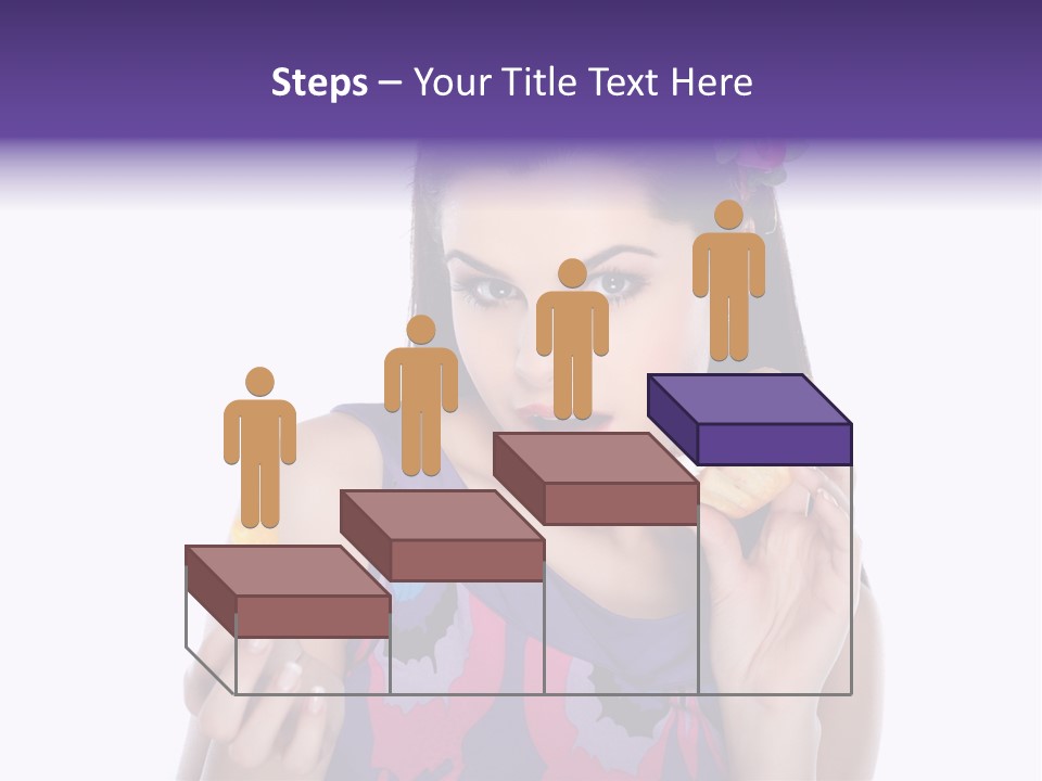 Portrait Fashion Teenagers PowerPoint Template