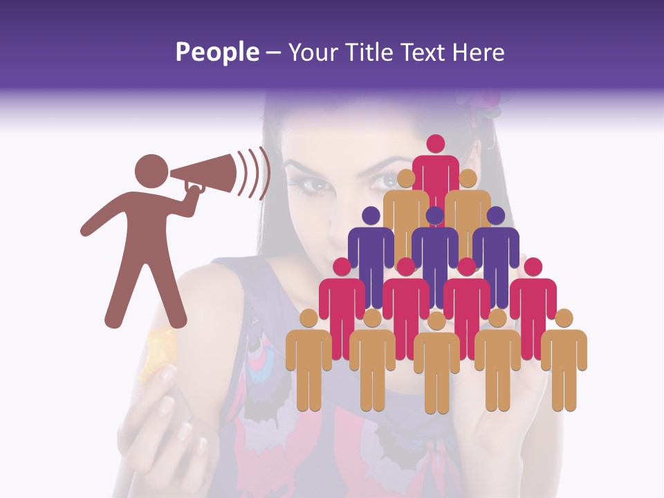 Portrait Fashion Teenagers PowerPoint Template