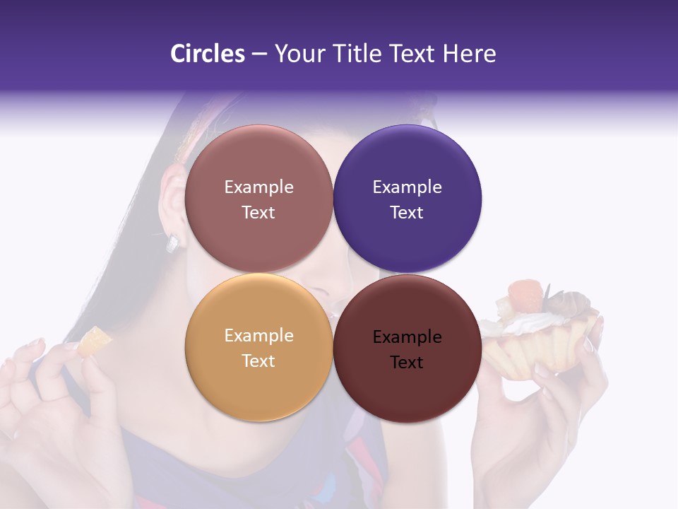 Model Cute Portrait PowerPoint Template