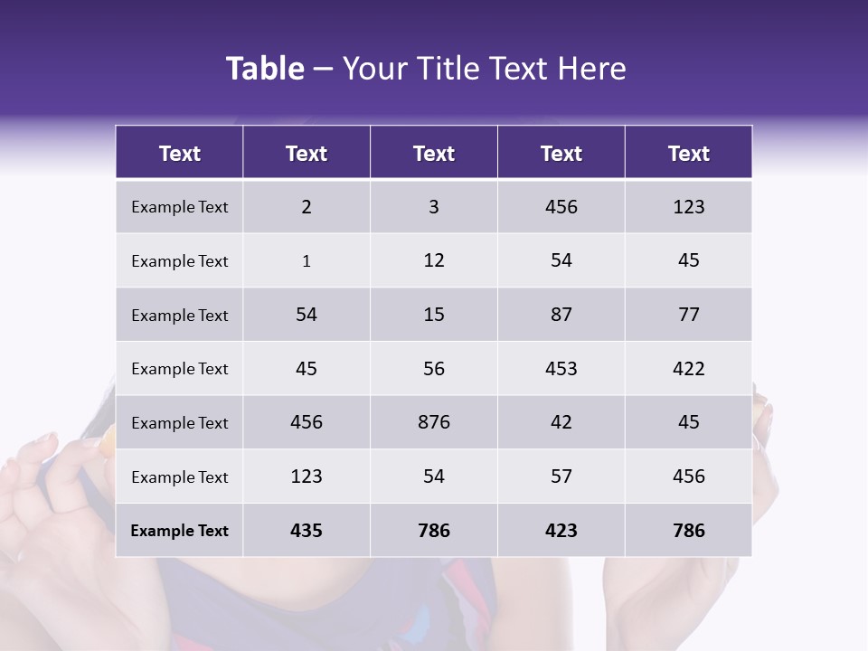 Model Cute Portrait PowerPoint Template