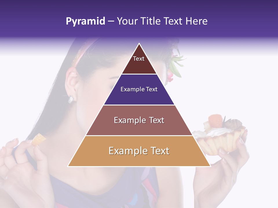 Model Cute Portrait PowerPoint Template
