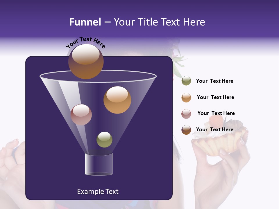 Model Cute Portrait PowerPoint Template