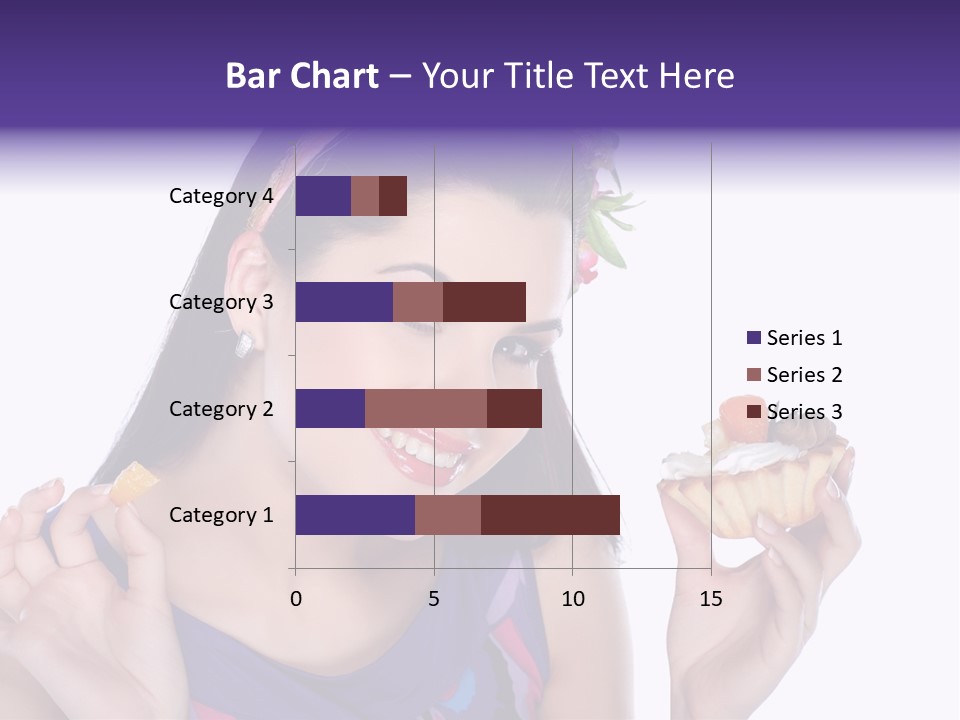 Model Cute Portrait PowerPoint Template