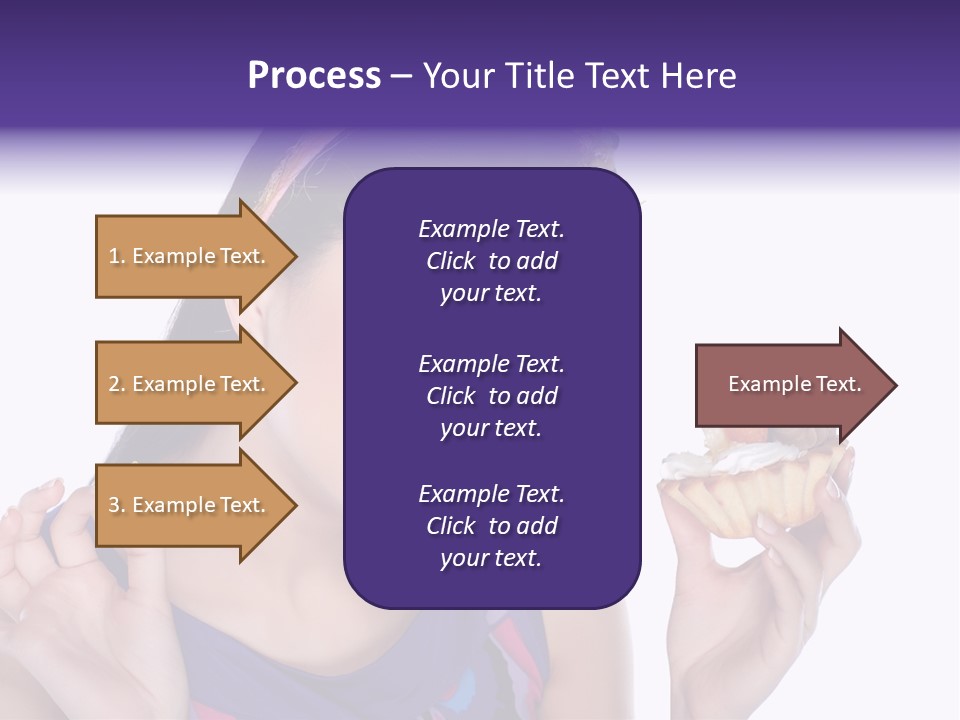 Model Cute Portrait PowerPoint Template