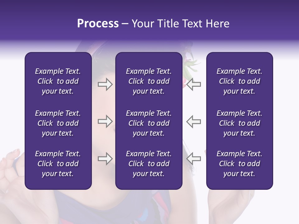 Model Cute Portrait PowerPoint Template