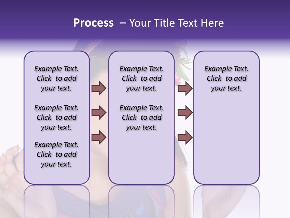 Model Cute Portrait PowerPoint Template