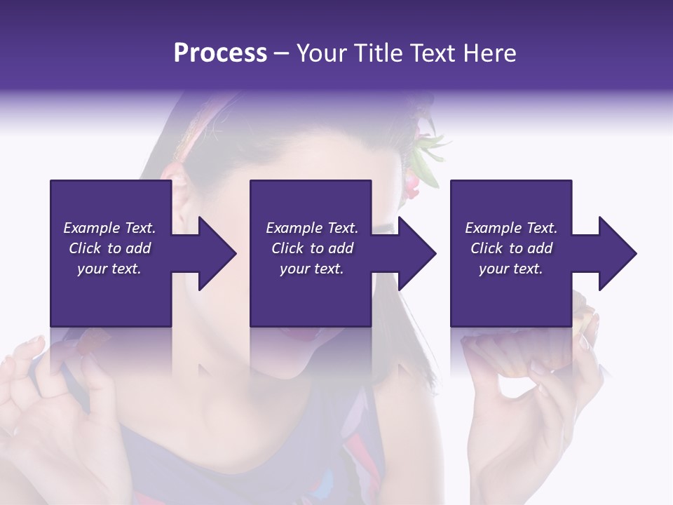 Model Cute Portrait PowerPoint Template