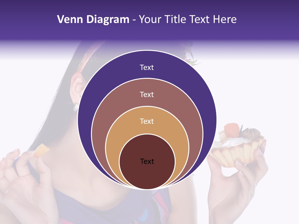 Model Cute Portrait PowerPoint Template