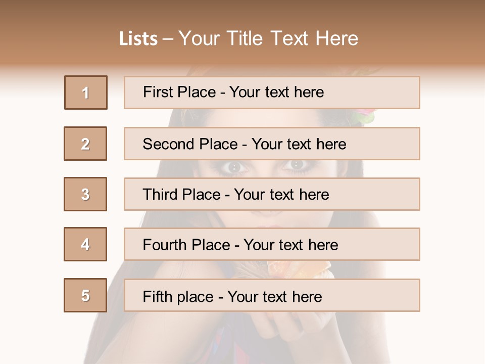 Long Female Fashion PowerPoint Template