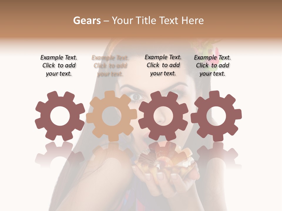 Long Female Fashion PowerPoint Template