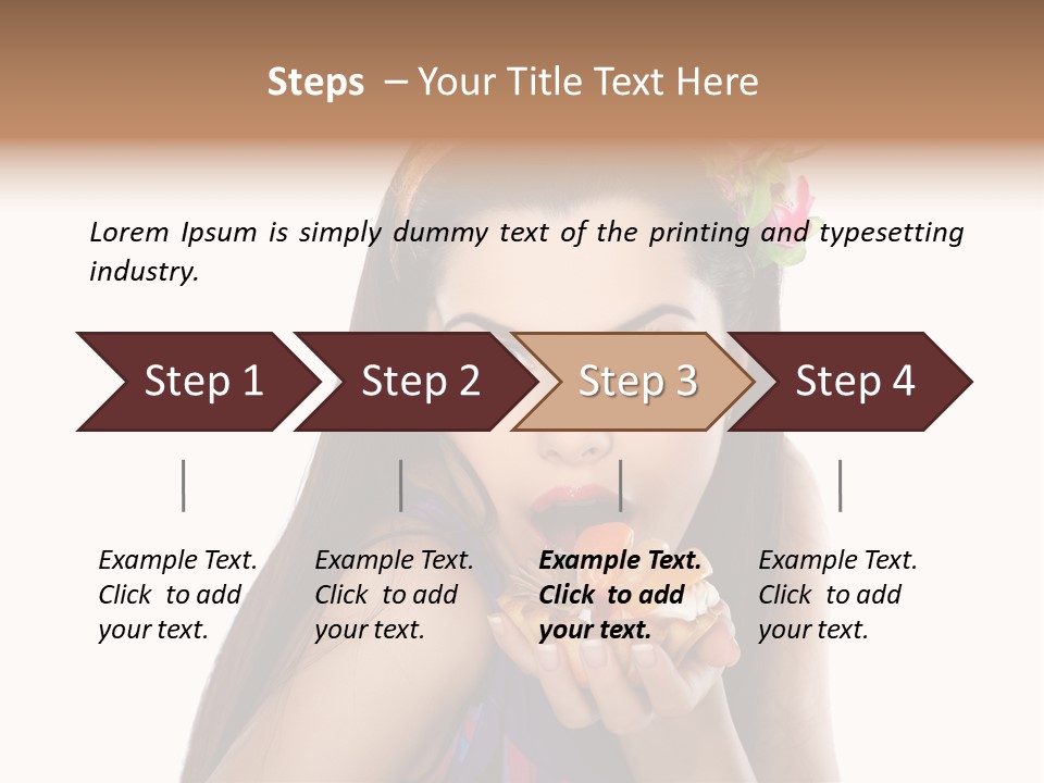 Long Female Fashion PowerPoint Template