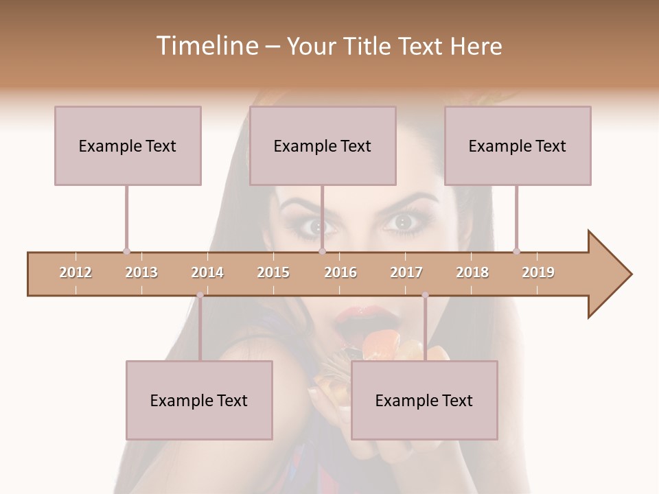 Long Female Fashion PowerPoint Template