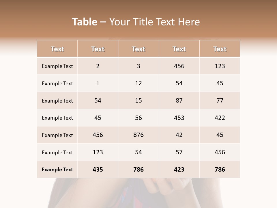 Long Female Fashion PowerPoint Template