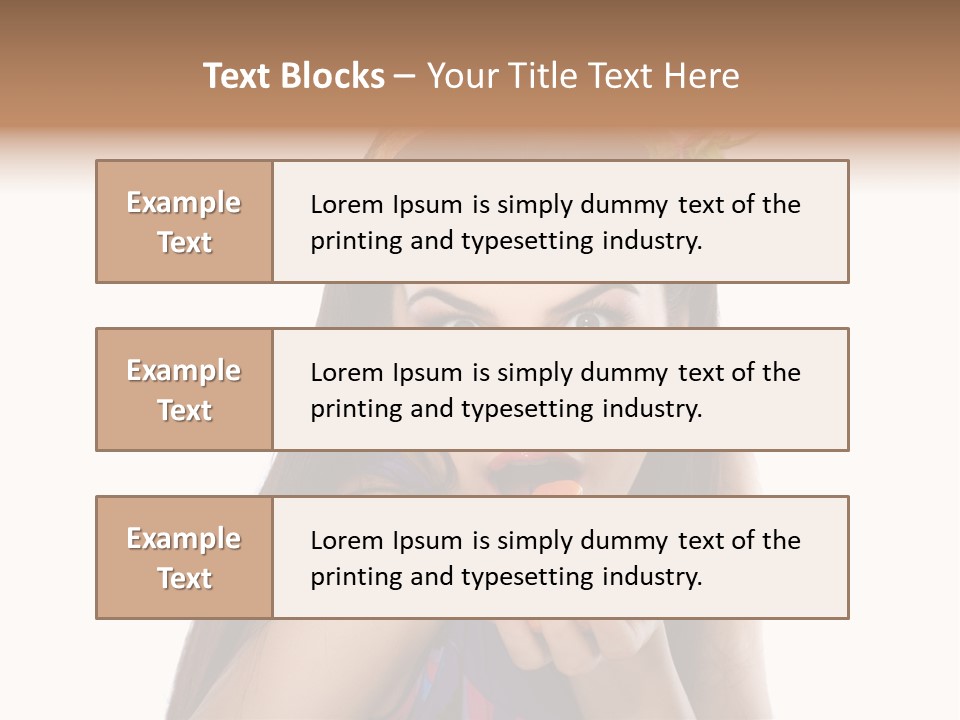 Long Female Fashion PowerPoint Template