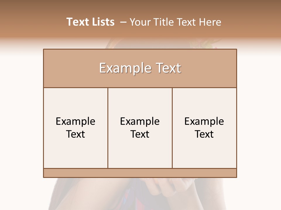 Long Female Fashion PowerPoint Template