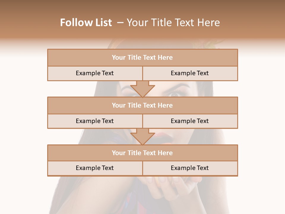 Long Female Fashion PowerPoint Template