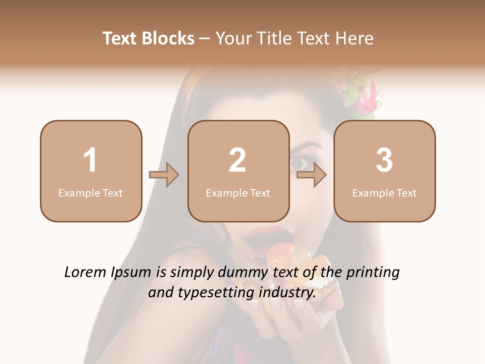 Long Female Fashion PowerPoint Template