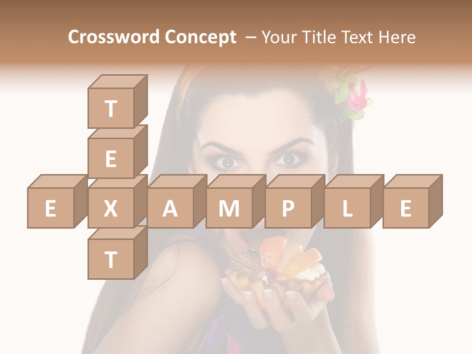 Long Female Fashion PowerPoint Template