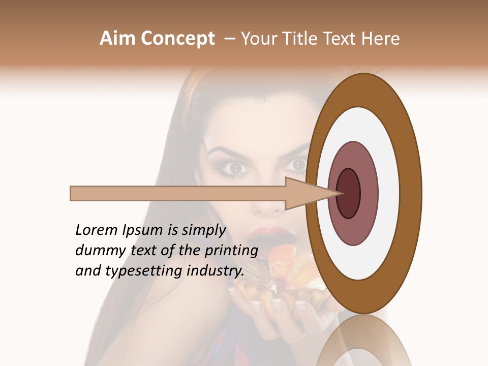 Long Female Fashion PowerPoint Template